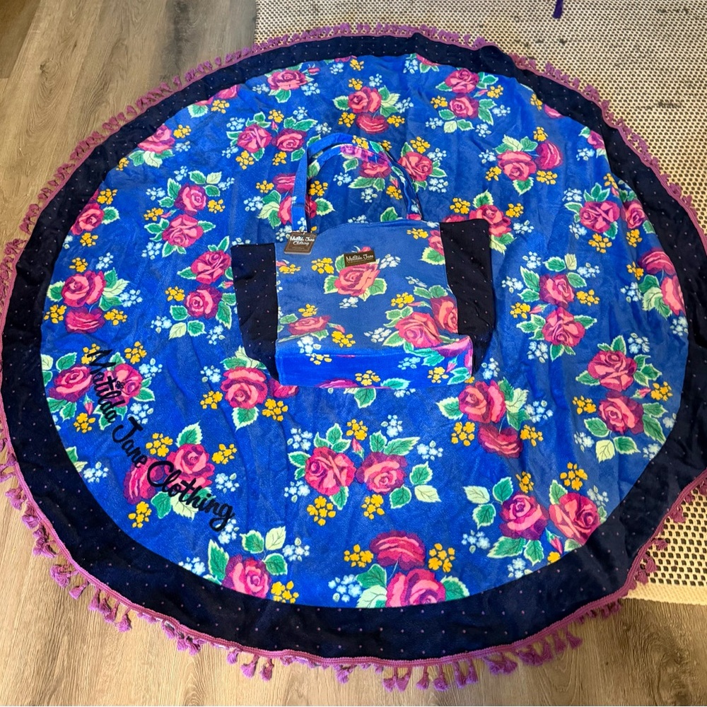 Matilda Jane Blue Floral Tote Bag